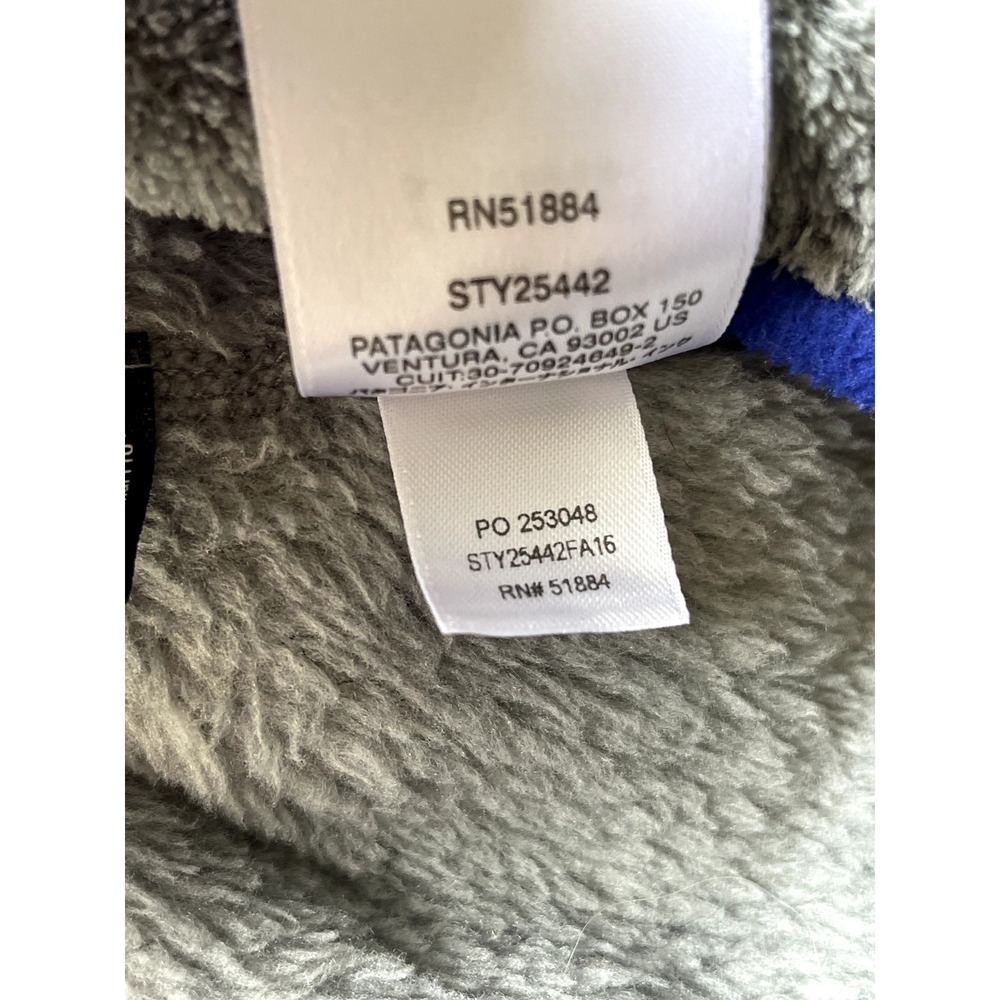 Patagonia Womens Re-Tool Snap-T Pullover Gray Blue Fleece Jacket 25442 XS - Picture 7 of 7